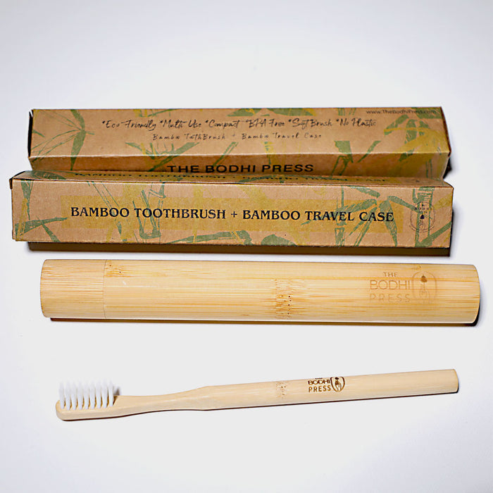 Eco-Friendly Bamboo Toothbrush & Travel Case Set | Multi-Pack Sustainable Oral Care