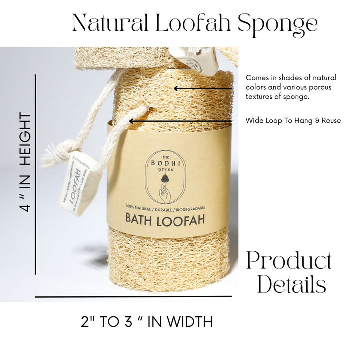 Plant Based Bath Loofah Sponge I 100% Bio-Degradable Luffa I Multi Pack