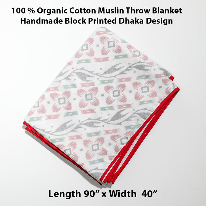 Natural - 100% Cotton Artisan Blanket