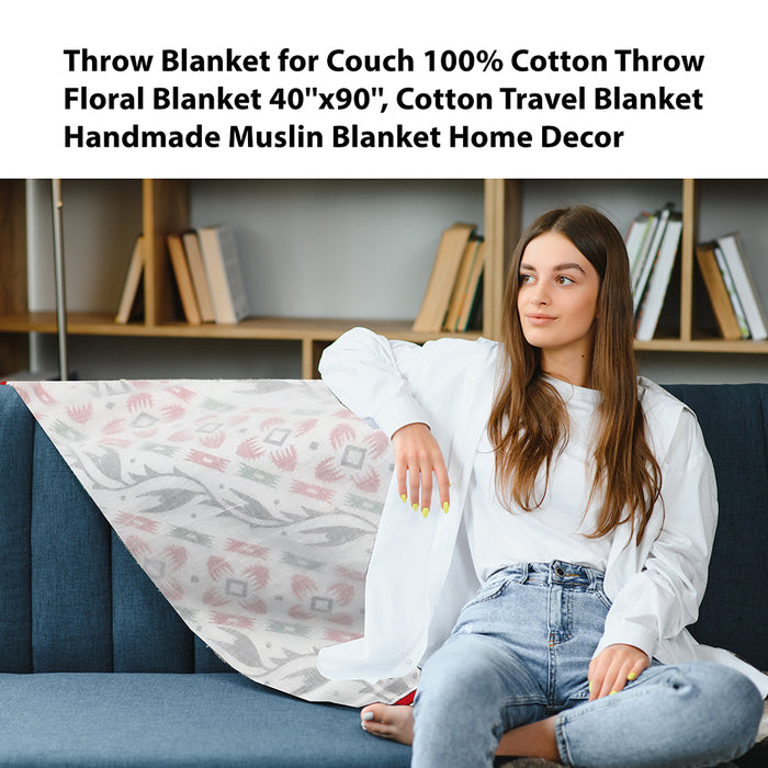 Natural - 100% Cotton Artisan Blanket