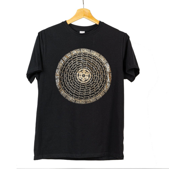 Buddha Mandala Shirt, Buddha T Shirts, 100% Cotton Buddhist Shirt, Buddhaface Top, Buddhist Gift, Mandala Tee, Women Gifts, Men Shirts