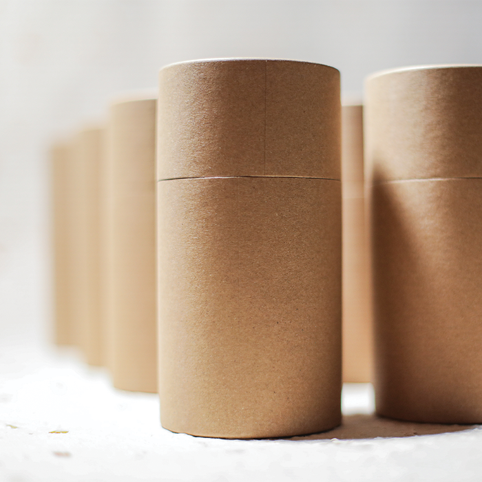 Kraft Paper Tubes with Lid, Round Paperboard Tubes, Kraft Paper Containers for Packaging, Crafts, Tea, Coffee, Cosmetic Pencils Gift Packaging